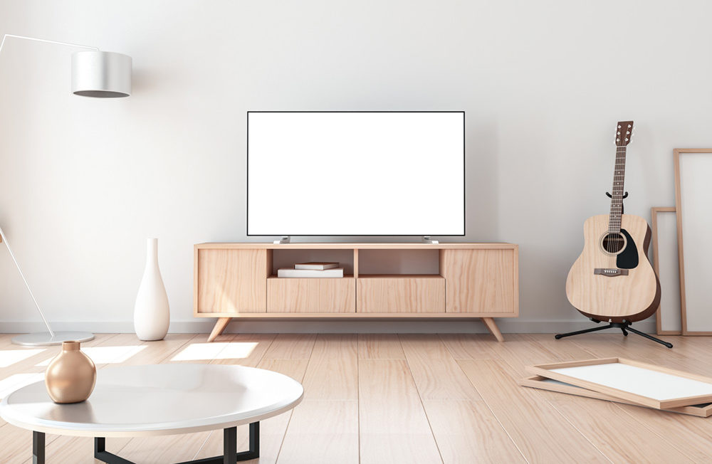 Smart Tv Mockup, living room